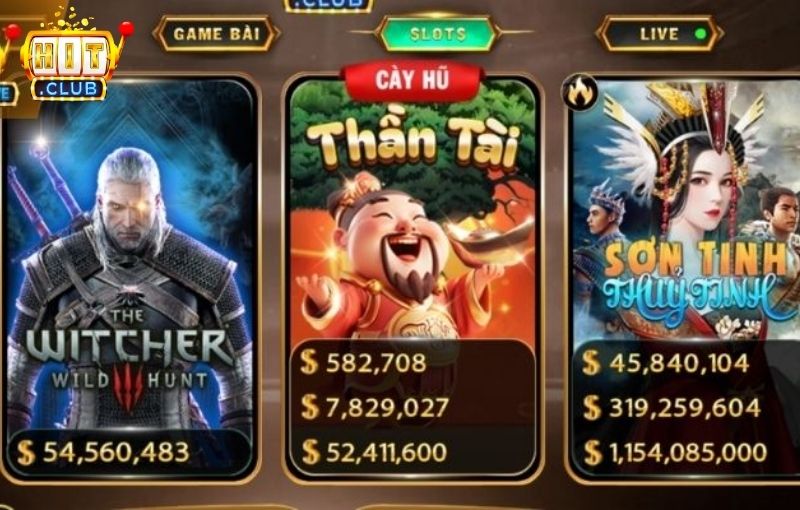 Thần Tài Hitclub slot game quay hũ nổi bật