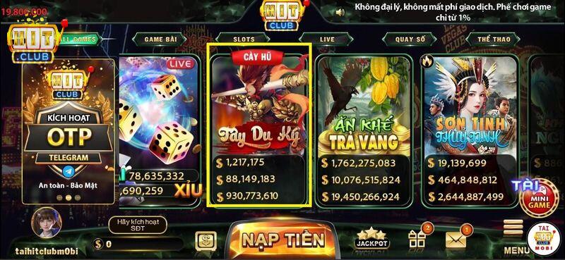 Vị trí game hũ Tây du ký tại cổng game